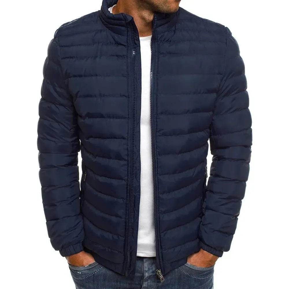 Autumn Winter Windproof Long Puffer Jackets for Men Cotton Padded - Velora