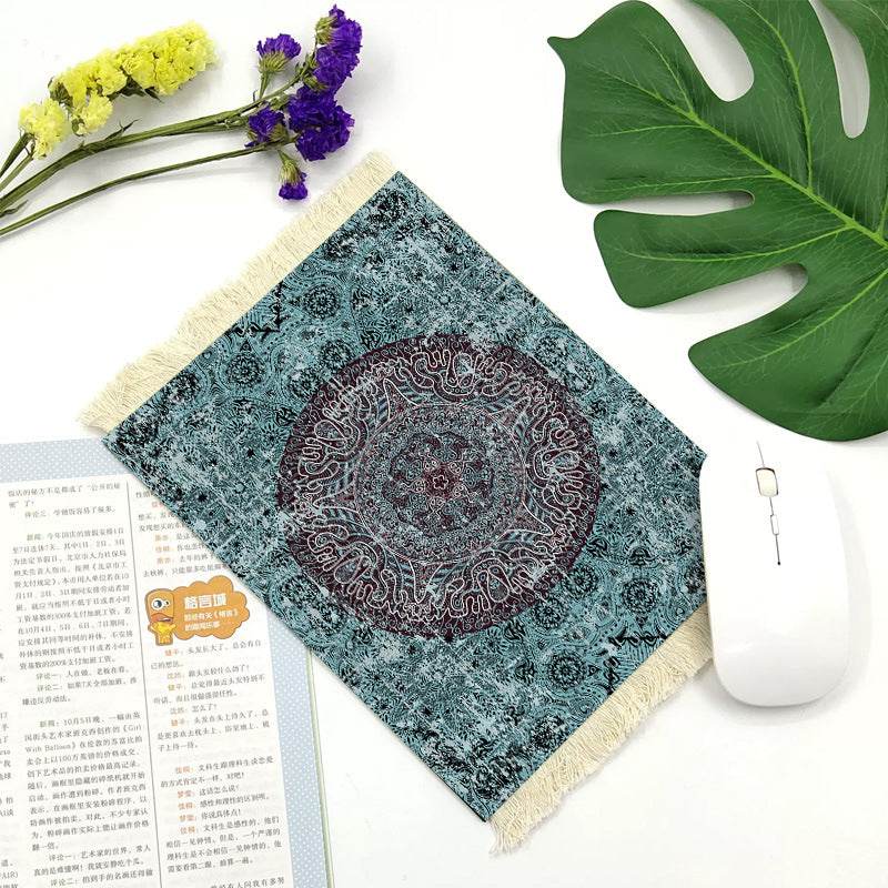 Office mouse pad, Suede fringe mouse pad Hot rubber Bohemian style - Velora