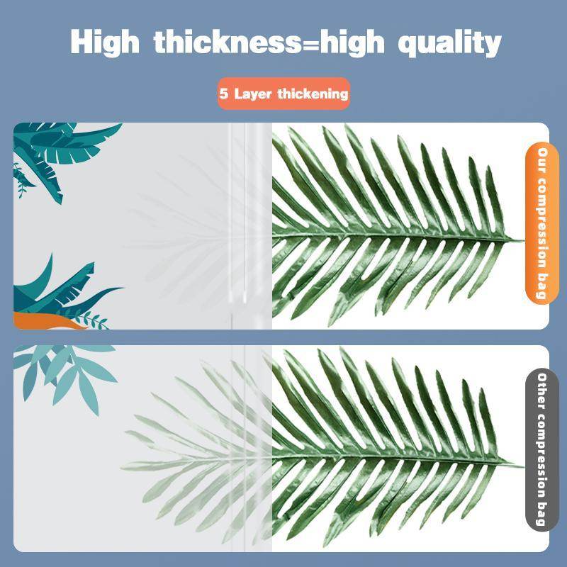 Transparent Vacuum Storage Bags, 10/PACK (4 L, 4 M, 2 Small Bags) With Pump - Velora