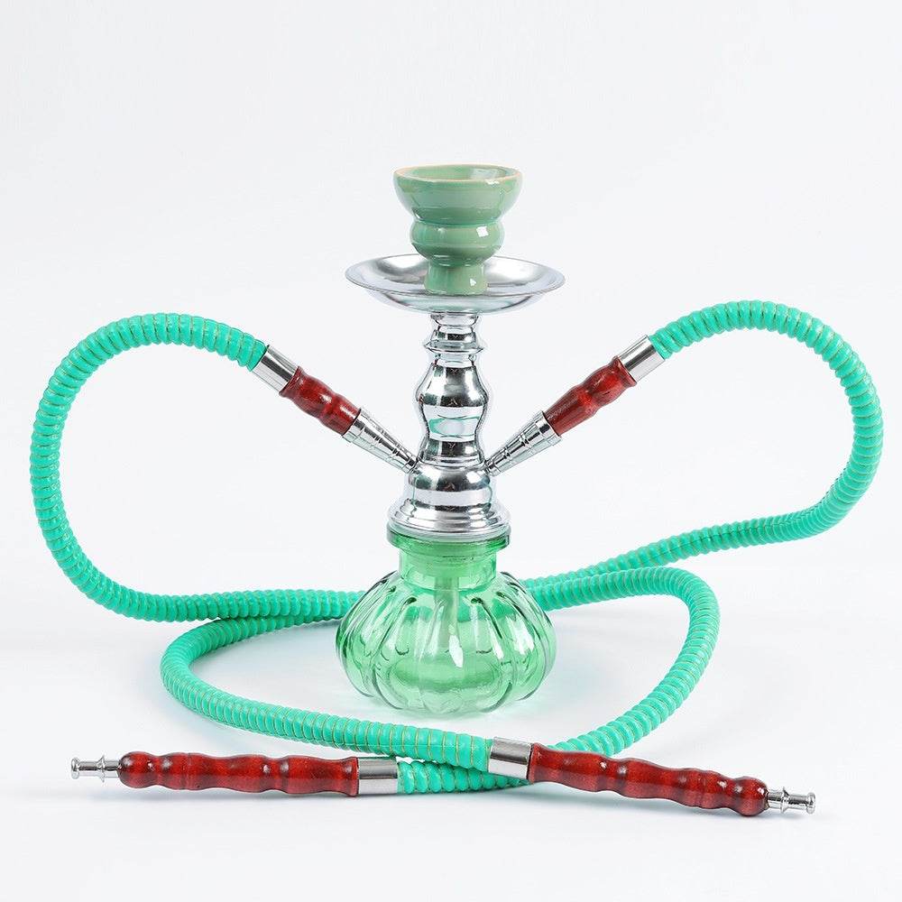 Small Size Iron Single And Double Pipe Hookah Suit - Velora