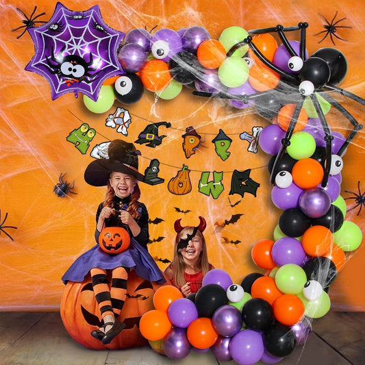 Halloween Party Decoration Balloon Combo Skull Pumpkin - Velora