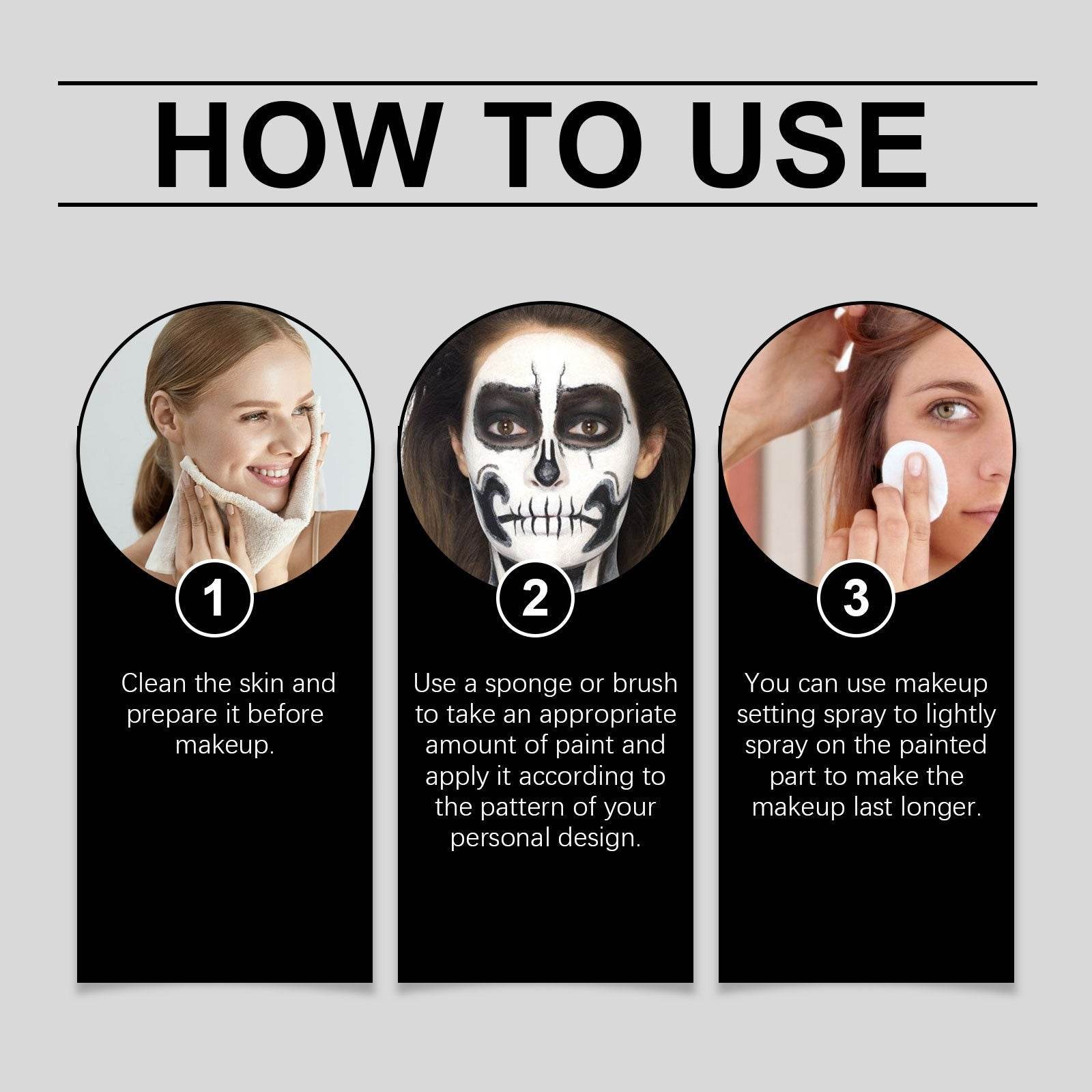 Halloween Face Colored Drawing Crayon Suit - Velora