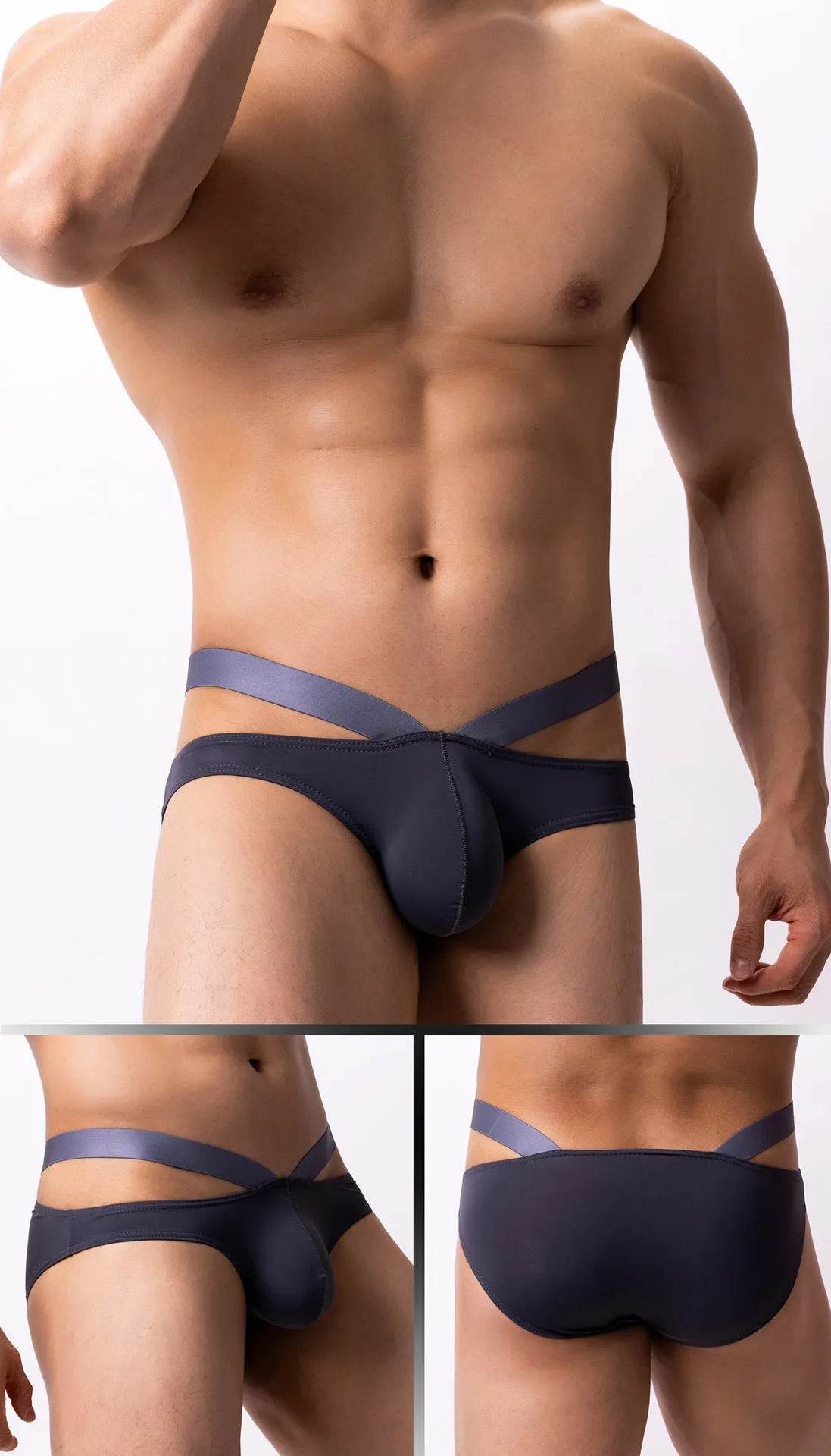 Thin Ice Silk Low Waist Men's Underwear Briefs - Velora