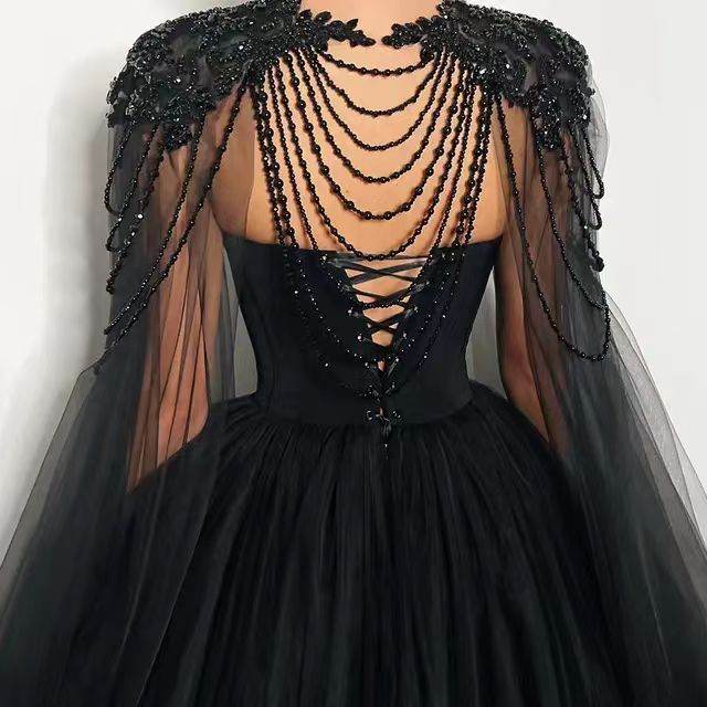 Black Evening Gown Daily Style - Velora