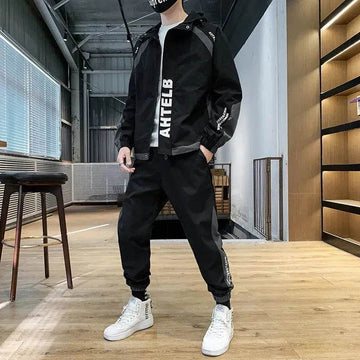 Autumn Casual Sportswear 2pcs suit Workwear Tracksuit Outfit for men