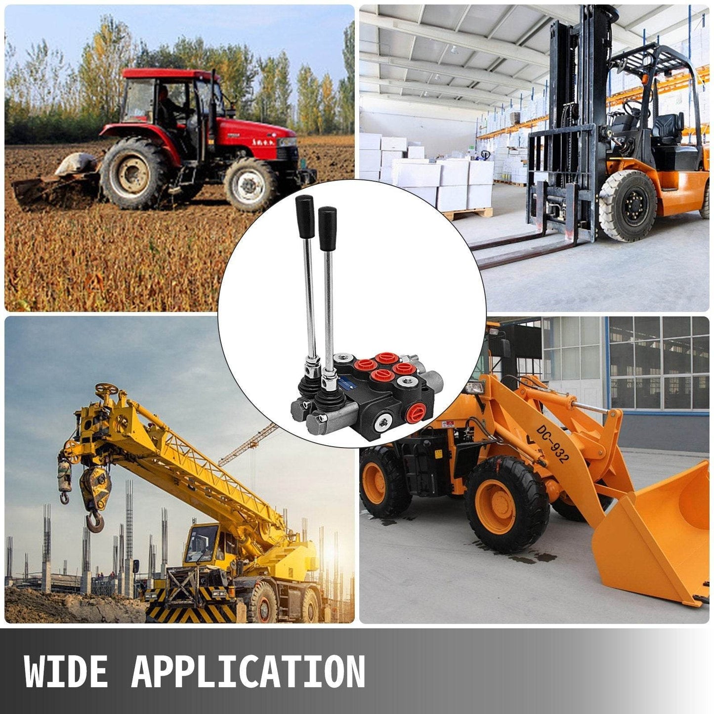 Hydraulic Valve 2 Spool Hydraulic Directional Control Valve 11gpm Hydraulic Control Valve Double Acting For Tractors Loaders Tanks - Velora