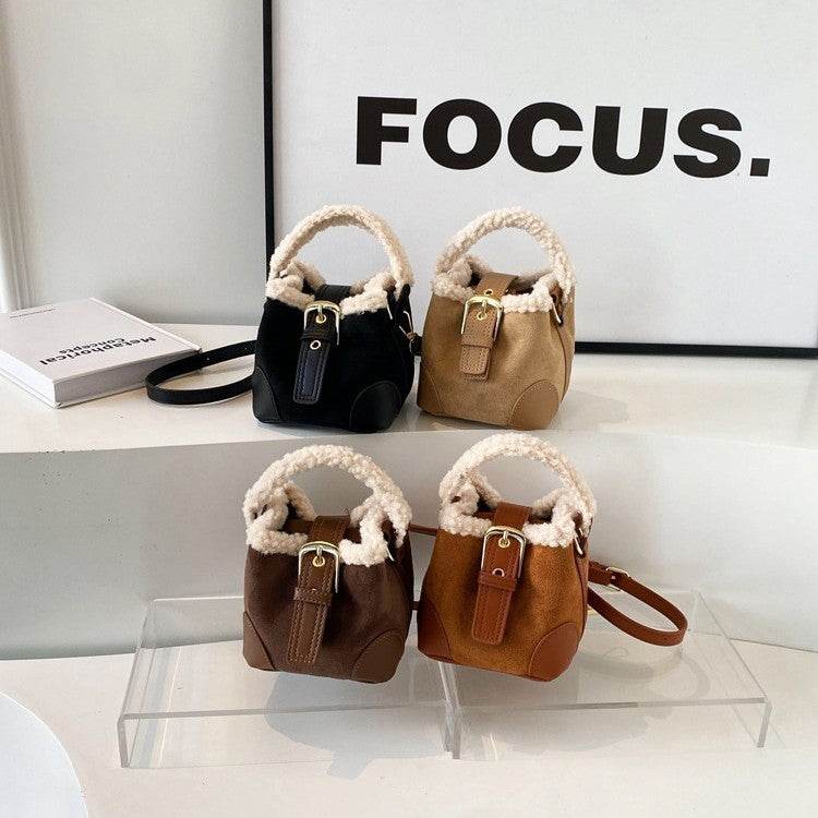 Crossbody Bags Women Shoulder Bag Casual Retro Plush Bag Versatile Plush Designer Bags Purse And Handbags Female Bags - Velora