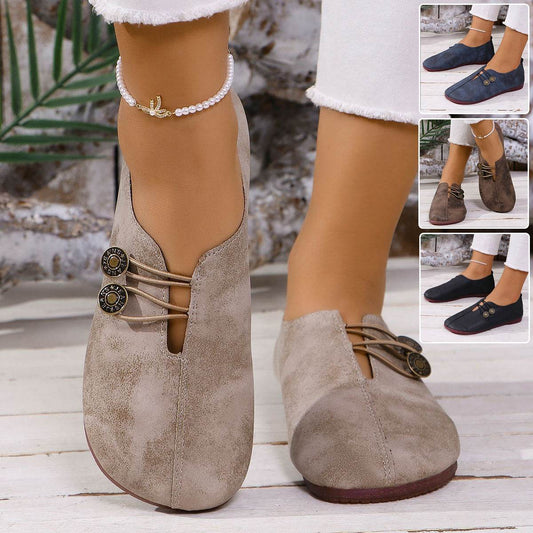 Ins Square Toe Slip-on Sandals Summer Fashion Soft Flat Shoes For Women - Velora