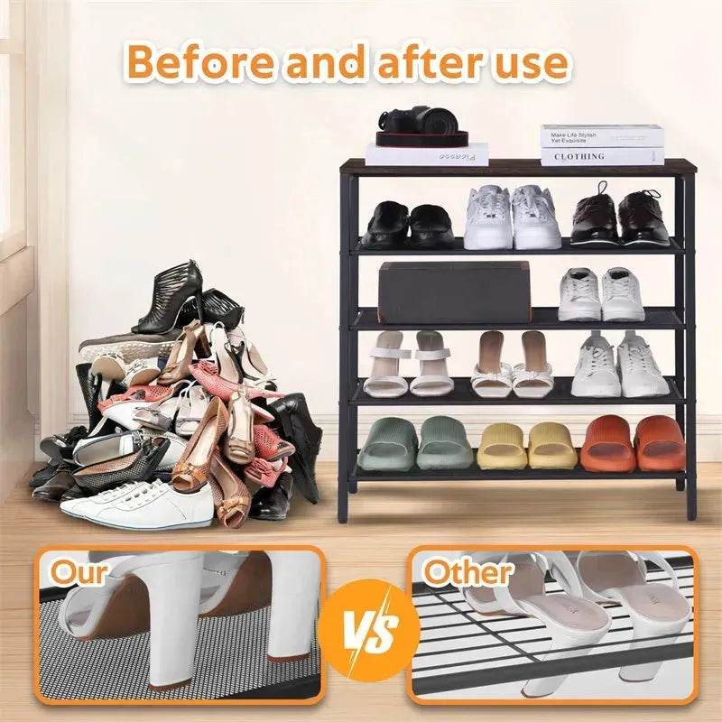 4-tier Shoe rack for entryway - Velora