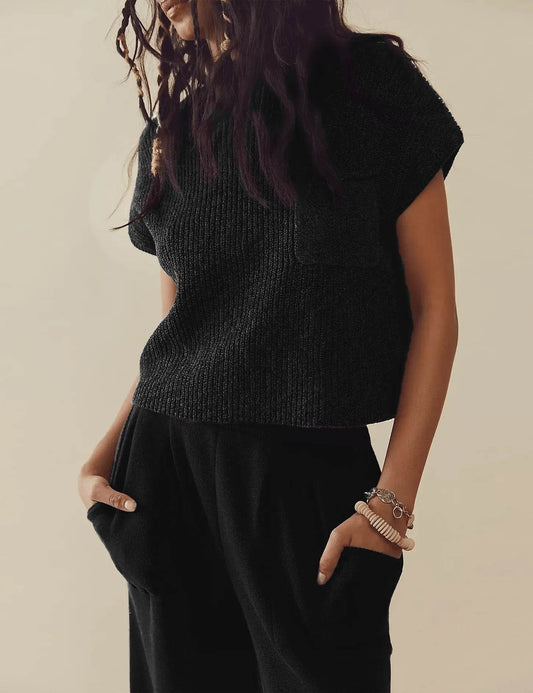 Women's Casual Two Piece Outfits With Pockets Summer Sleeveless Top And Loose Pants Fashion Tracksuit Lounge Sets - Velora