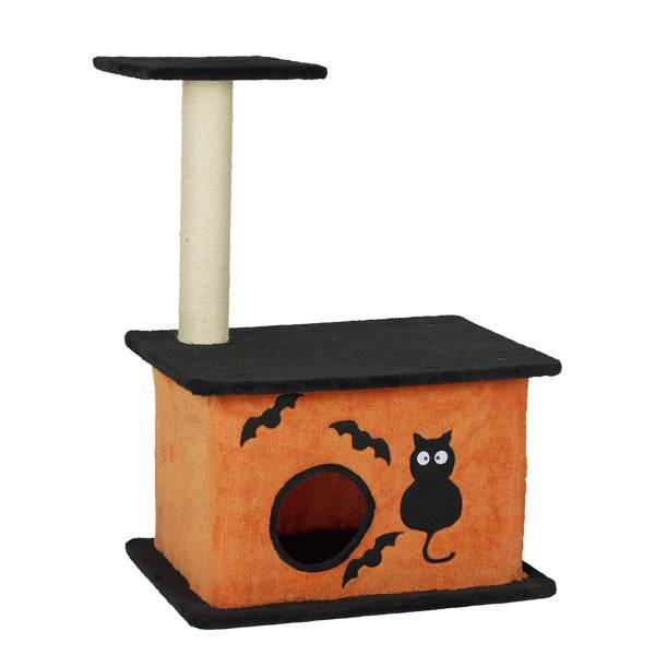 Halloween Inspired Cat Tree Tower Cat Tree For Indoor  With Spacious Cat Condo