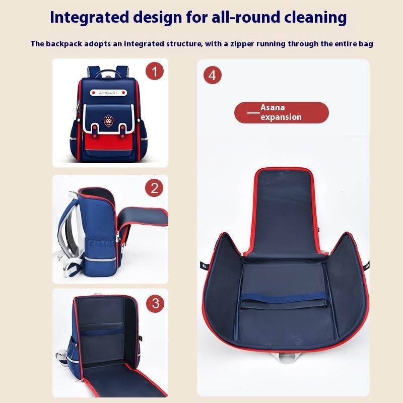 British Style School Bag Ergonomic Spine Supportive Backpack - Velora