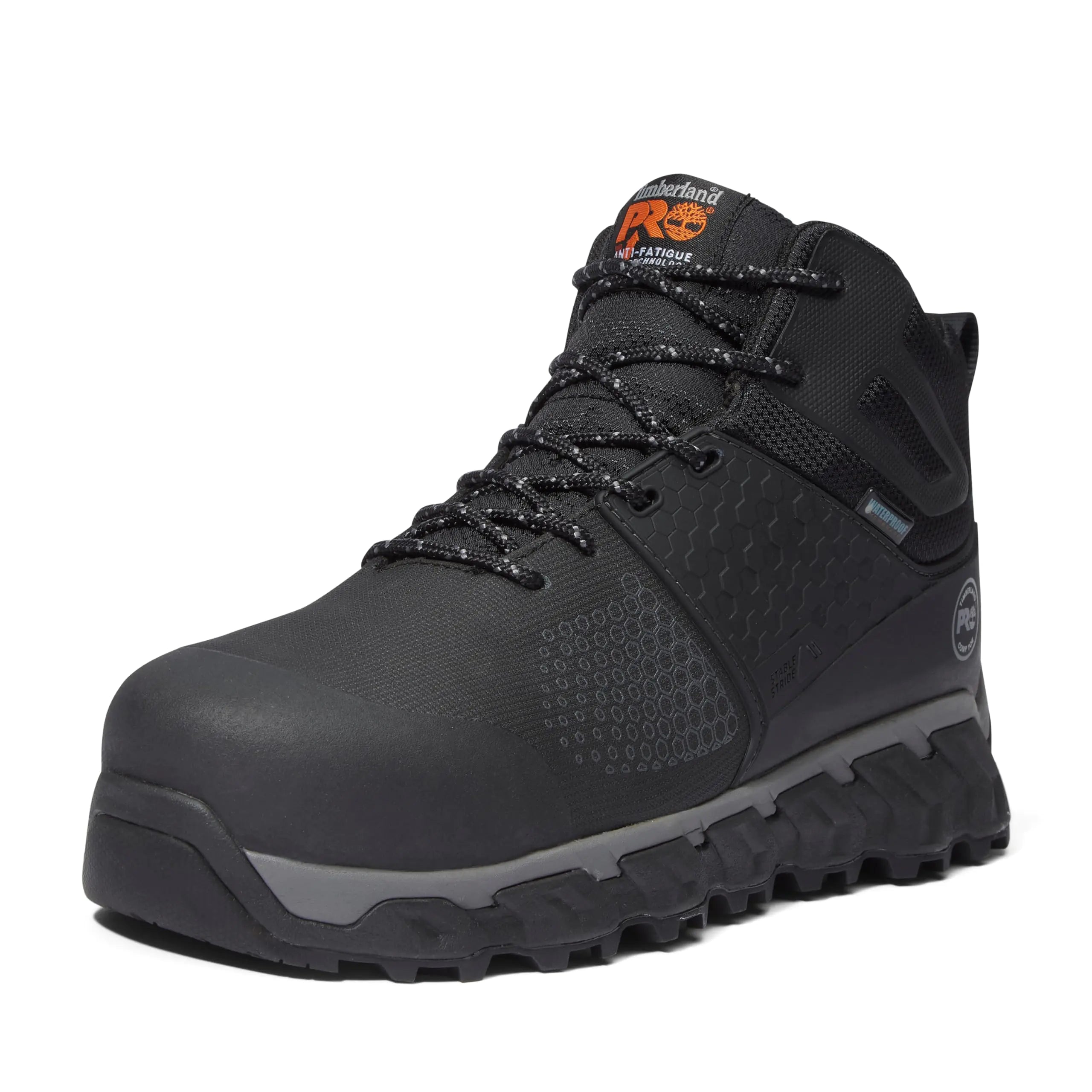 Timberland PRO Mens Ridgework Composite Safety Toe Waterproof Industrial Hiker Work Boot Black 7.5