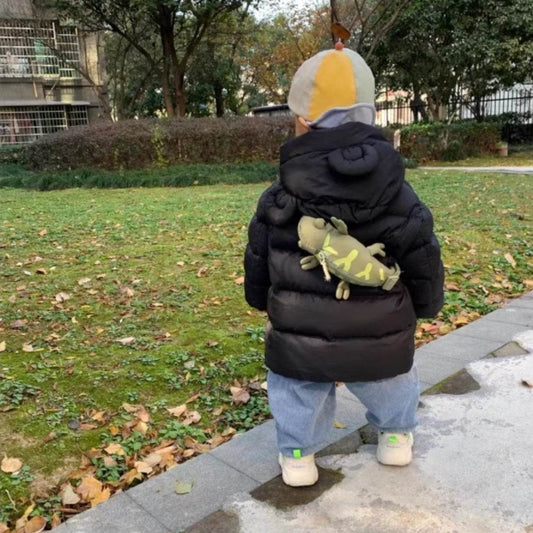 Cartoon Cute Green Lizard Bag Chameleon Children's Bags - Velora