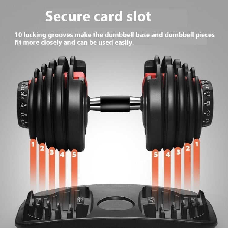 15-Level Adjustable Dumbbell Set – Space-Saving Steel Home Gym Free Weights for Strength Training & Bodybuilding