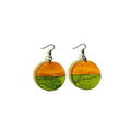 Earth Tone Round Dangle Earrings - Velora Luxury Fashion