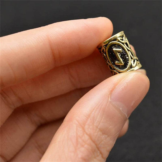 Set Of Viking Rune Beard Beads - Velora