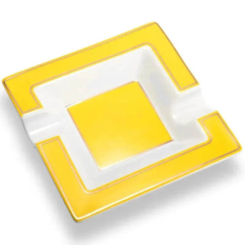 Luxury Ceramics Double slots Cigar Ashtray - Velora