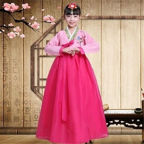 Clothing Korean Photography Children's Minority Performance Girls Dance Costume Hanbok