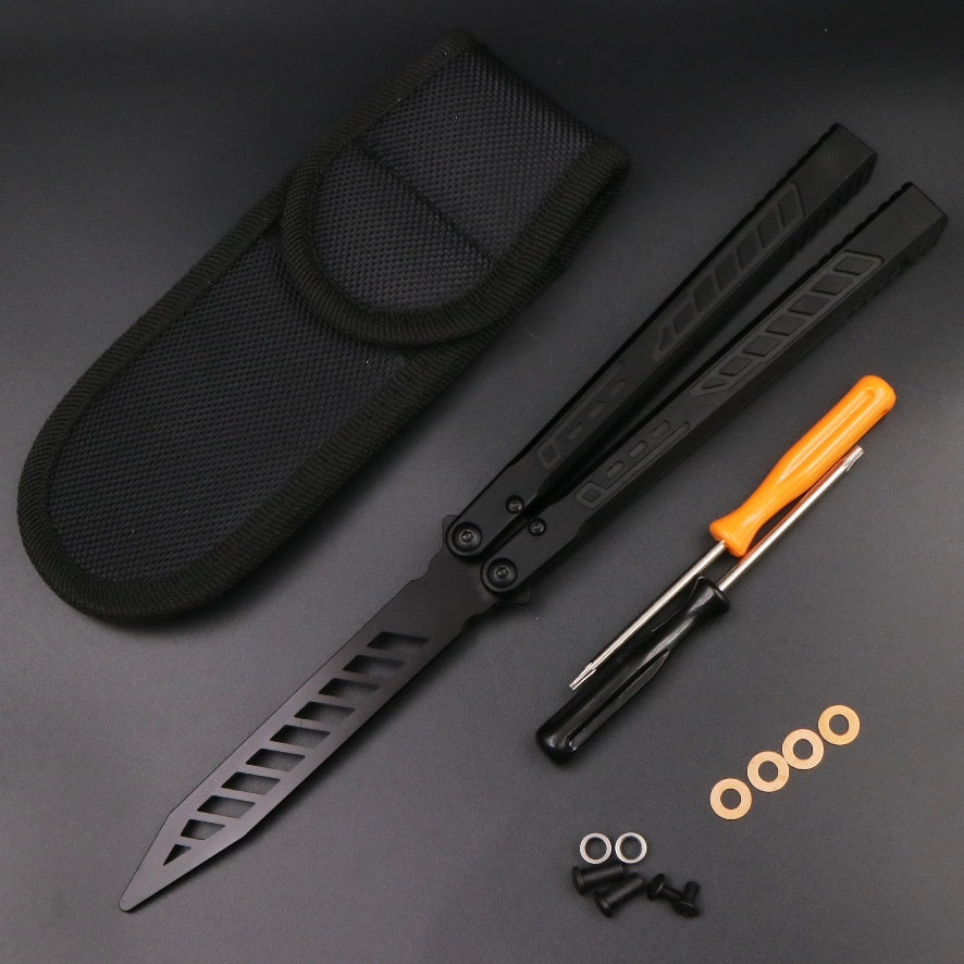 Aluminum Alloy Integrated Handle Swinging Knife Butterfly Knife Does Velora
