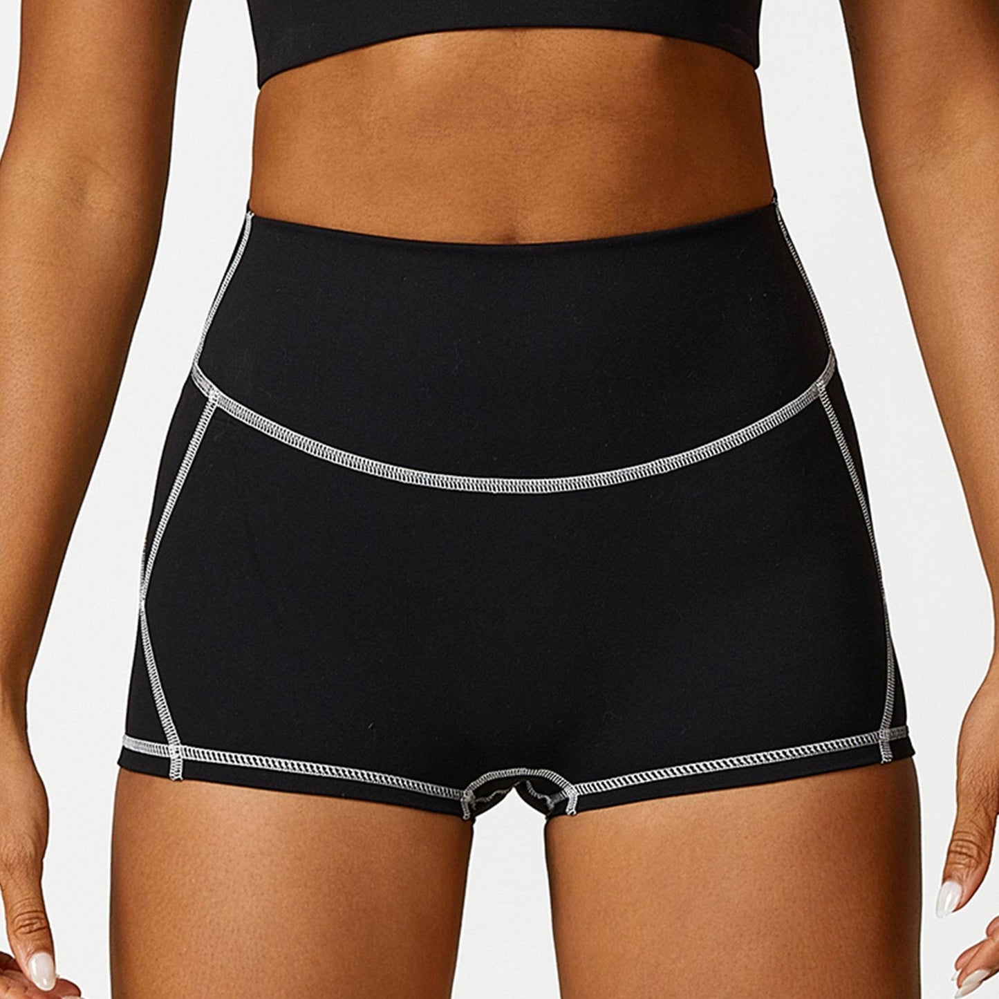 High Waist Hip Lift No Embarrassment Line Stretch Leggings Sports Back Shaping Bra - Velora