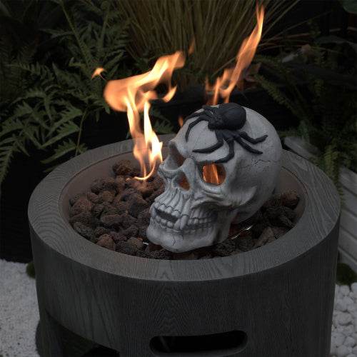 Demon Skull,Suitable For Outdoor Fireplace And Fire Pit, Halloween Decoration - Velora