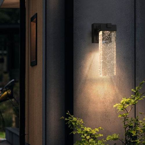 Outdoor Waterproof Transparent LED Crystal Wall Light Supports Many Types Of Bulb-2 Packs With Light Sensitivity