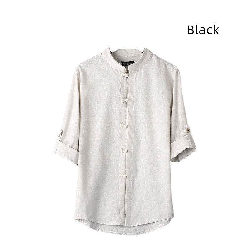 Men's Linen Vintage Plus Size Shirt - Velora