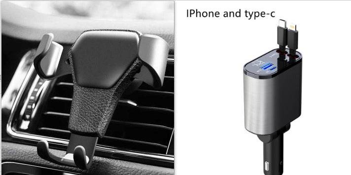 Metal Car Charger 100W Super Fast Charging Car Cigarette Lighter USB And TYPE-C Adapter - Velora