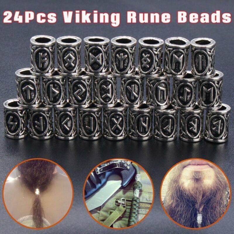 Set Of Viking Rune Beard Beads - Velora