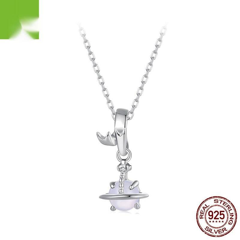 Original S925 Silver Planet Spacer Beads Pendant - Velora
