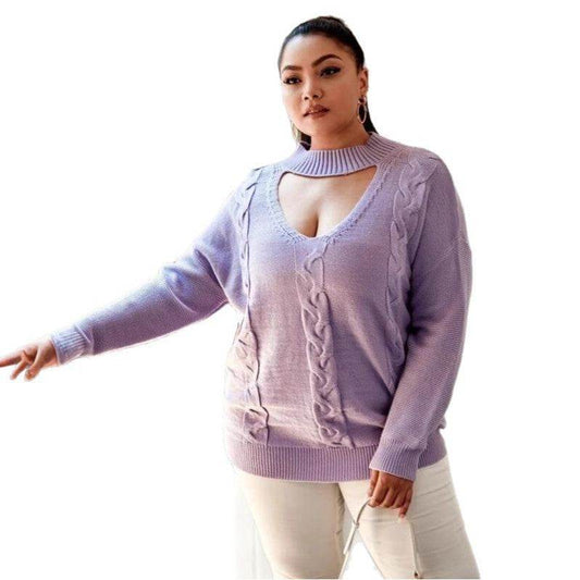 Large Size Women's Sweater - Velora