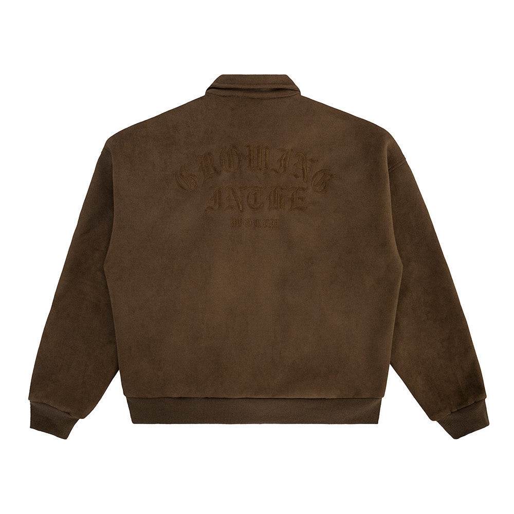 Men's Loose Embroidered Letters American Retro Jacket - Velora
