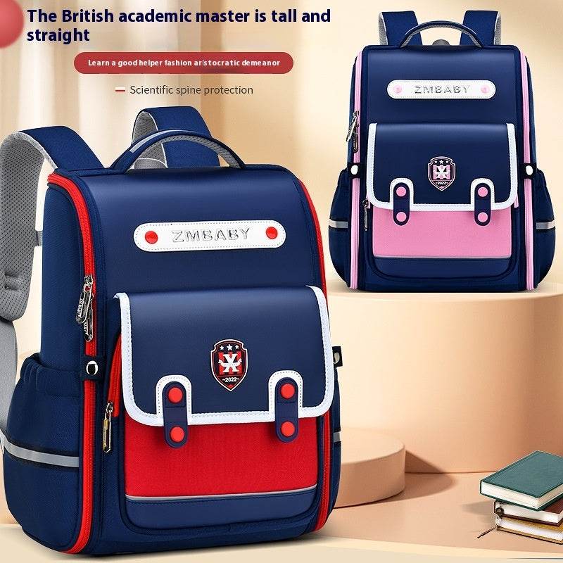 British Style School Bag Ergonomic Spine Supportive Backpack - Velora