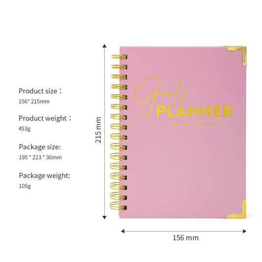 Target Planner Monthly Planning Schedule Notebook Journal - Velora