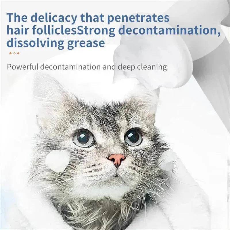 Electric Automatic Foaming Pet Bath Brush with Soap Dispenser