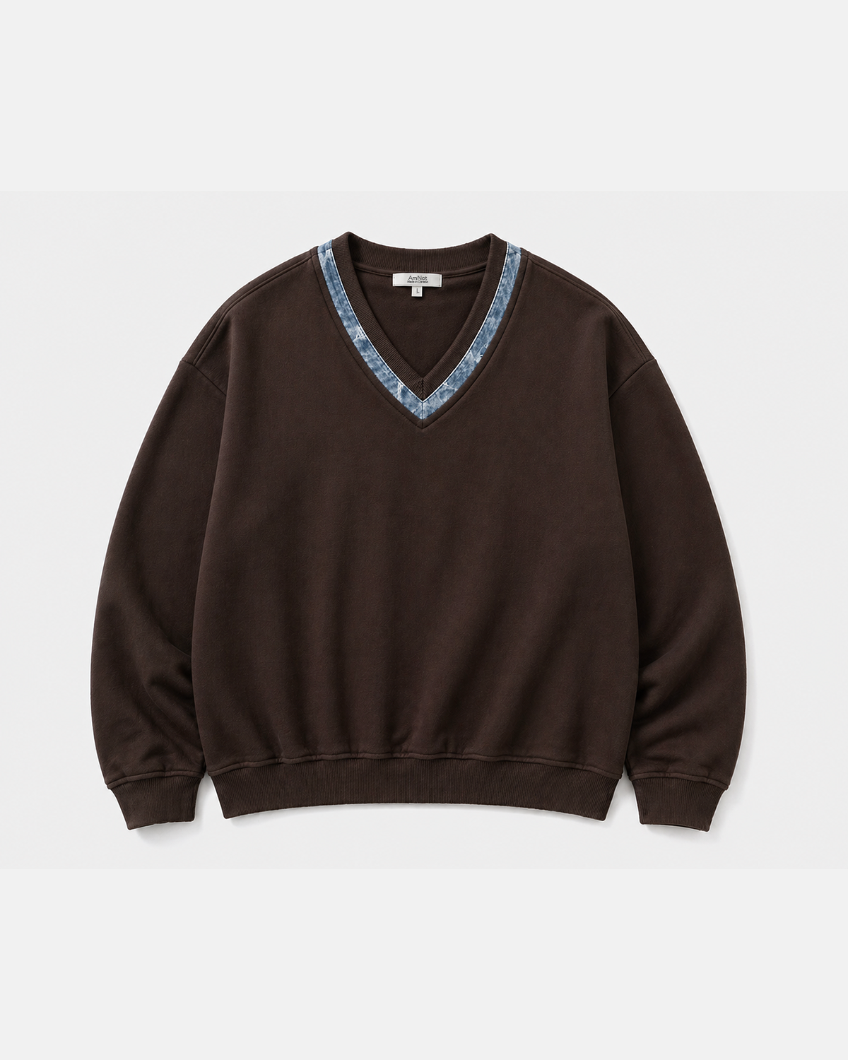 Sweat col V en coton bio