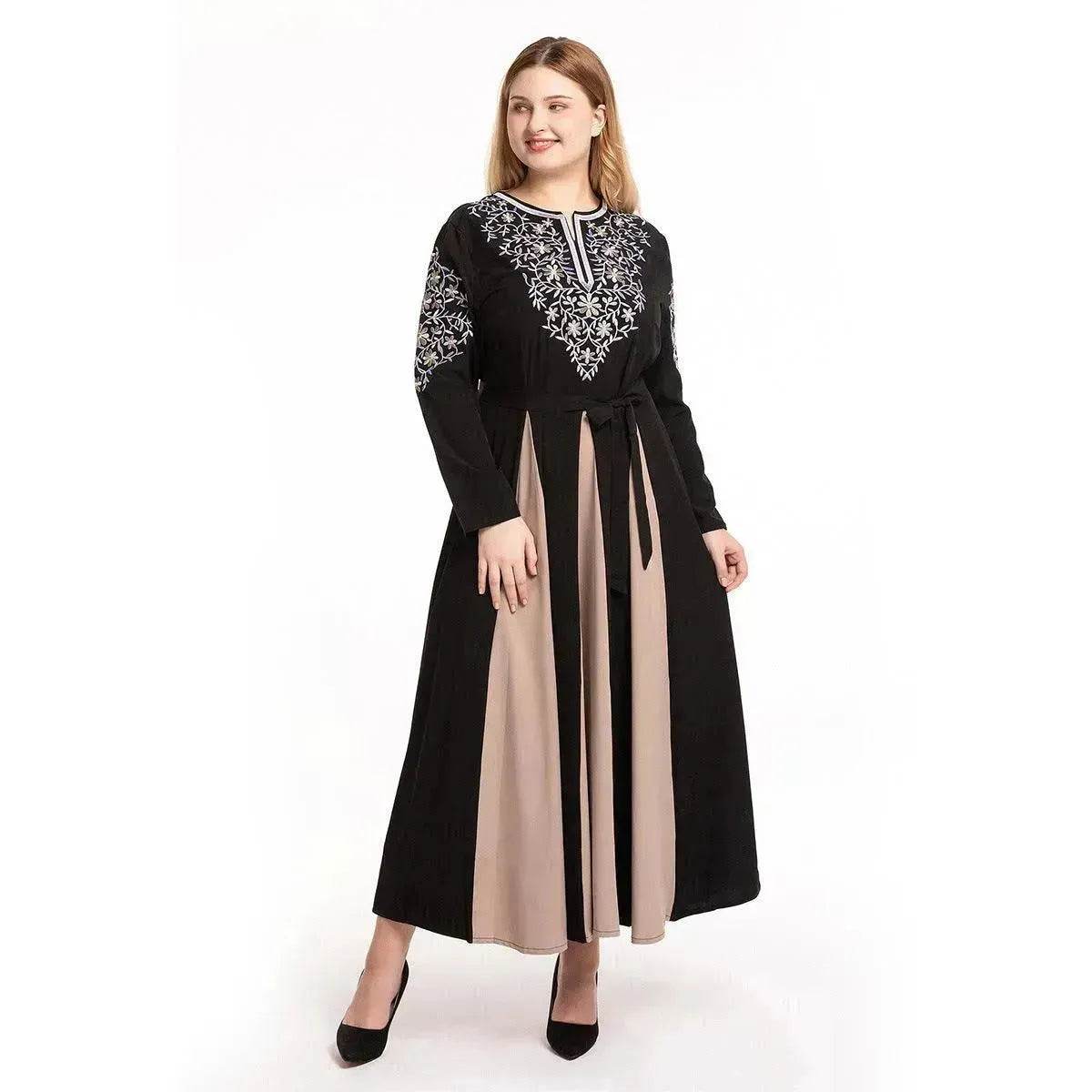 European And American Large Fashion Embroidery Dress - Velora