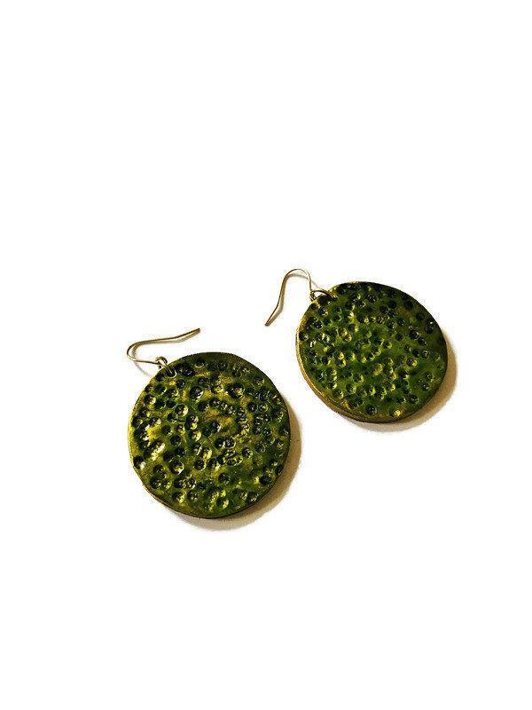 Extra Large Disc Dangle Earrings - Velora Luxury Fashion