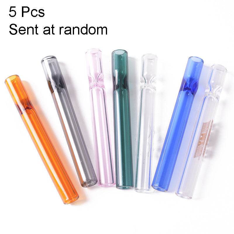 High Bay Silicon Glass Cigarette Holder Hookah Accessories Color Random - Velora