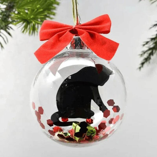 Christmas Tree Decoration Transparent Ball Hanging Decoration Scene Layout Hanging Decoration - Velora
