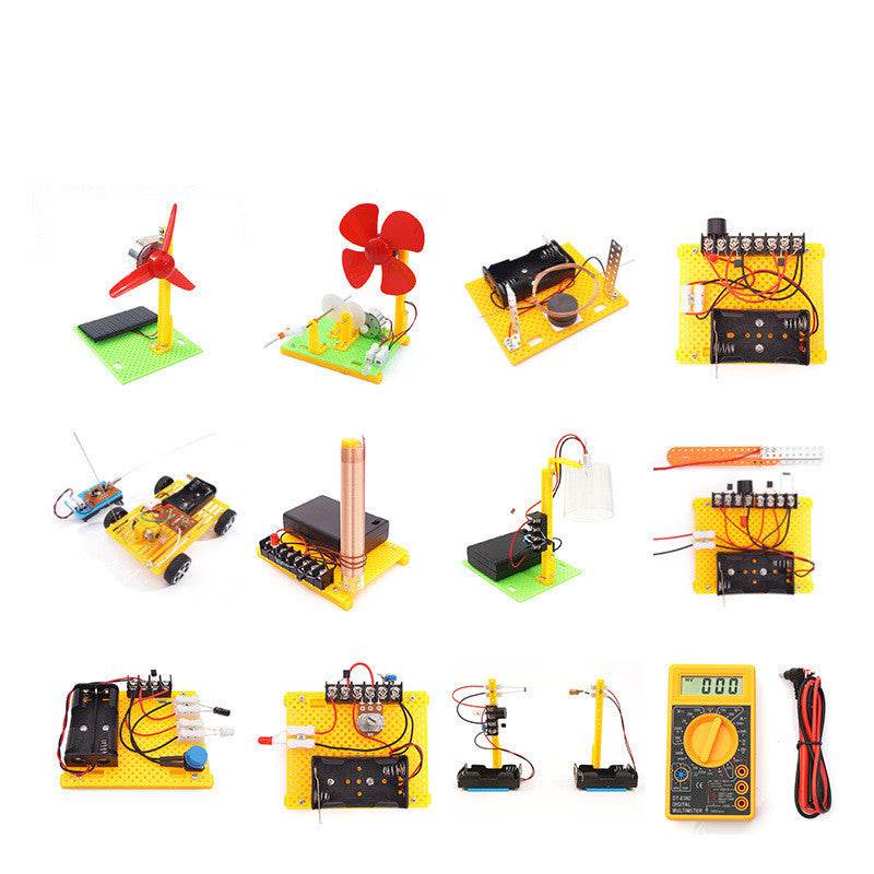 Handmade DIY Electronic Science Experiment Set Students Physical Puzzle - Velora