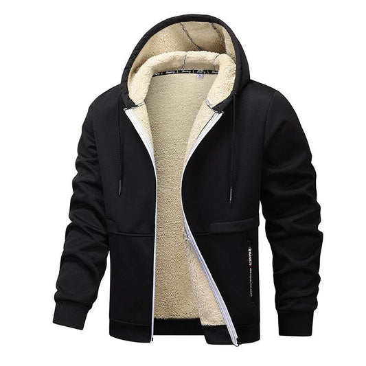 Men's Fashion Lambswool Thickened Coat Sweatshirt - Velora