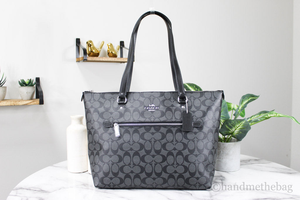 Coach Graphite Signature Elegance Tote Bag
