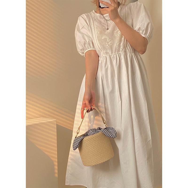 Women's Fashion Summer Bags All Match Bucket Straw Bag - Velora