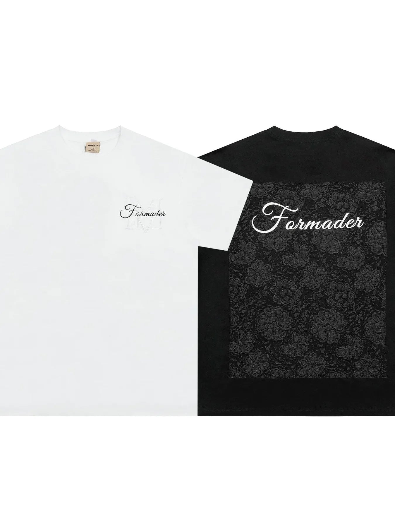 Men's Round Neck Embroidered Letter T-Shirt - Velora