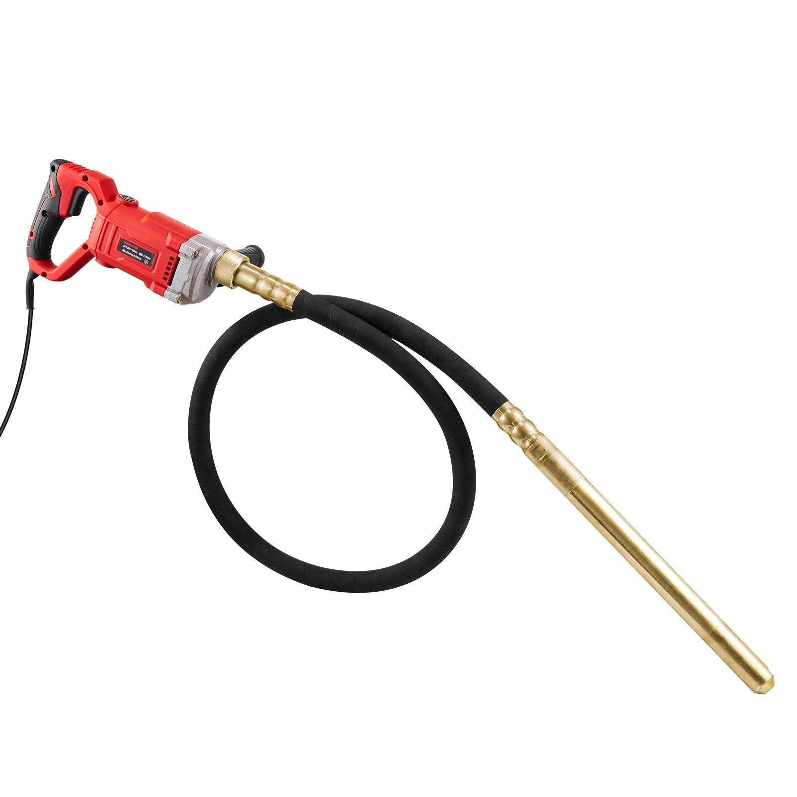 Handheld Concrete Vibrator, 800W Electric Vibrator 13000 VPM - Velora