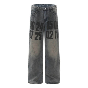 High Street American Washed Distressed Baggy Denim Baggy Jeans Pant Pant unisex