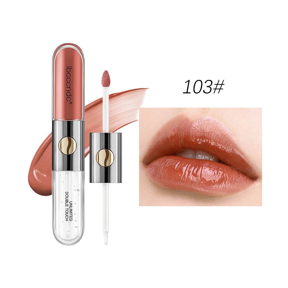 Double-headed Lip Lacquer Matte Waterproof Sweat-proof - Velora