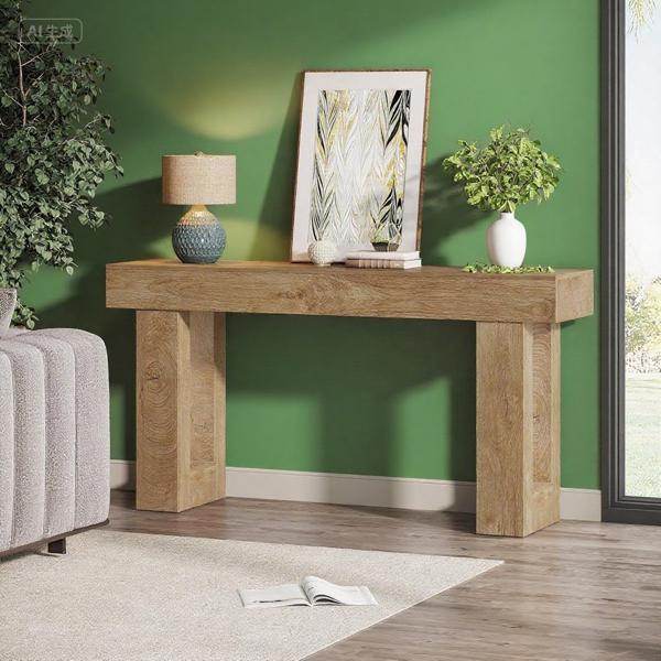 Long Console Table Living Room Table - Velora